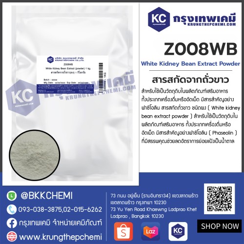 White Kidney Bean Extract (powder) : สารสกัดจากถั่วขาว(ผง)